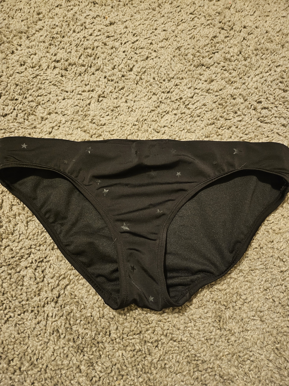 JoyLab Black Women’s Bikini Bottom with Subtle Star Accents